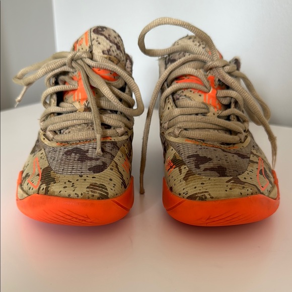 Puma Kids LaMelo Ball Tan and Orange Camouflage Sneakers - Picture 3 of 12